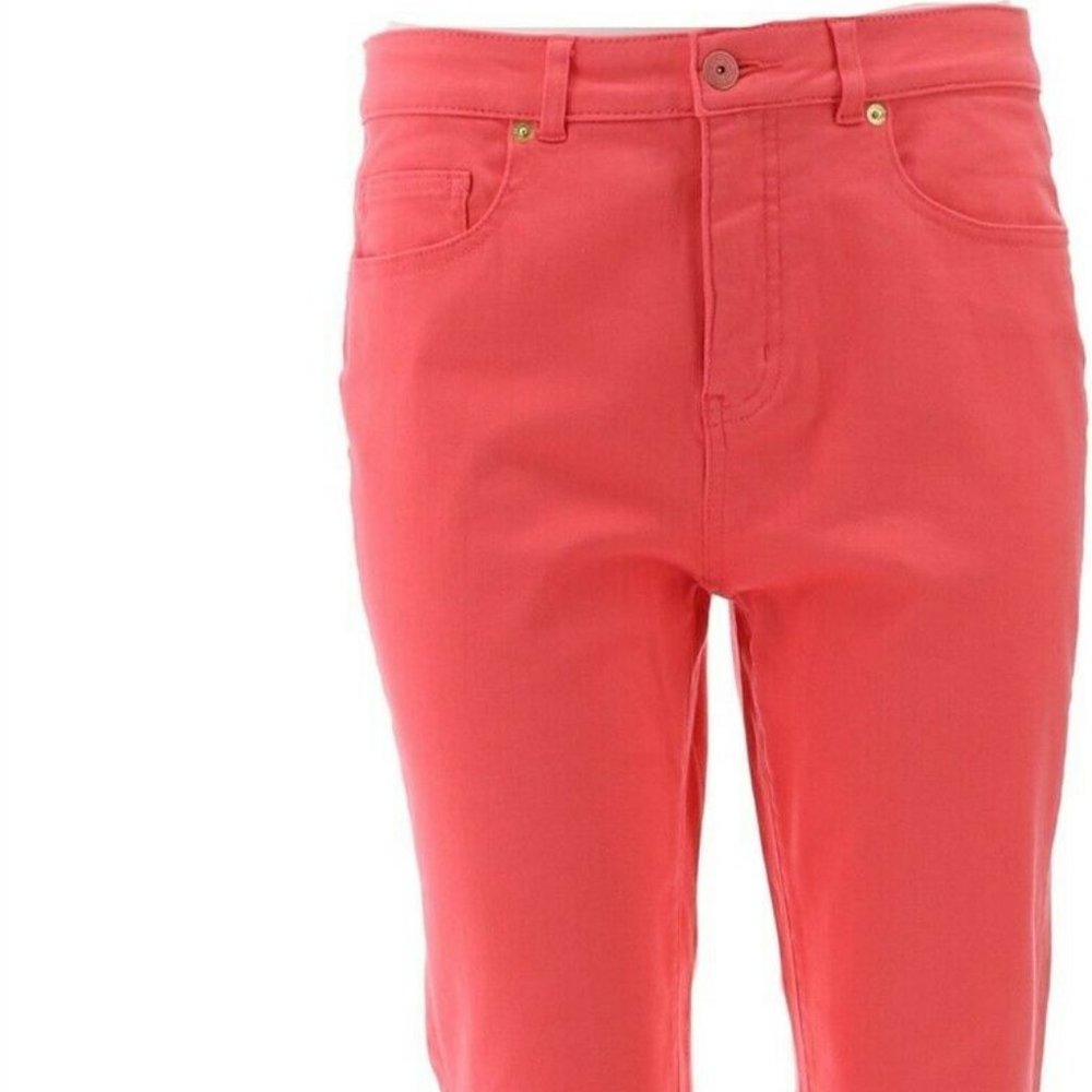 NWT ISAAC‎ MIZRAHI ICON GRACE ANKLE JEANS 24W